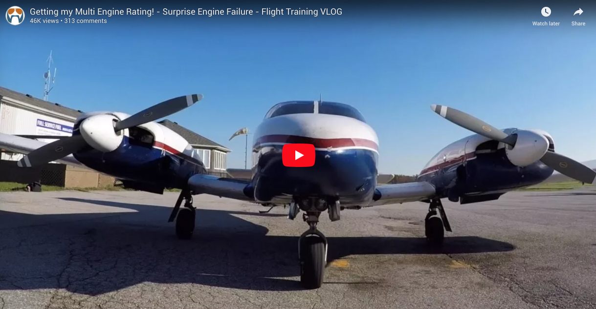 Getting my Multi Engine Rating! - Surprise Engine Failure - Flight Training VLOG - Flight Chops