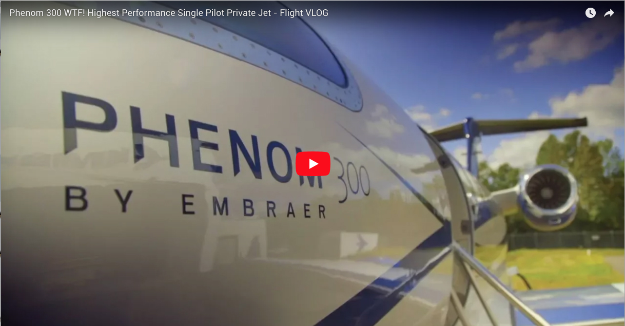 Phenom 300 WTF! Highest Performance Single Pilot Private Jet - Flight VLOG - Flight Chops
