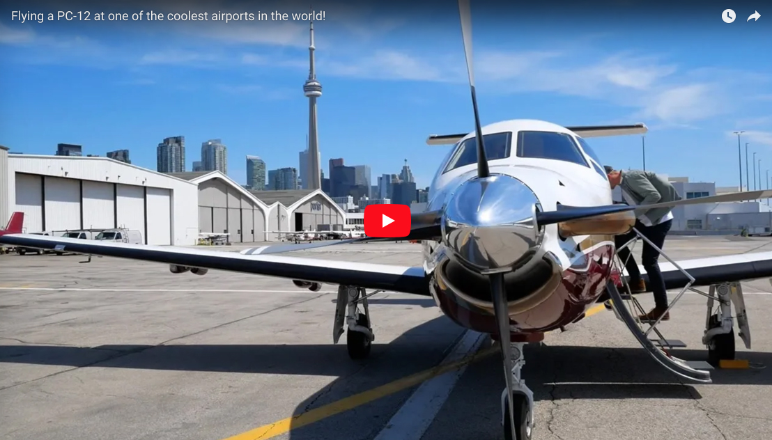 Flying a PC-12 at one of the coolest airports in the world!