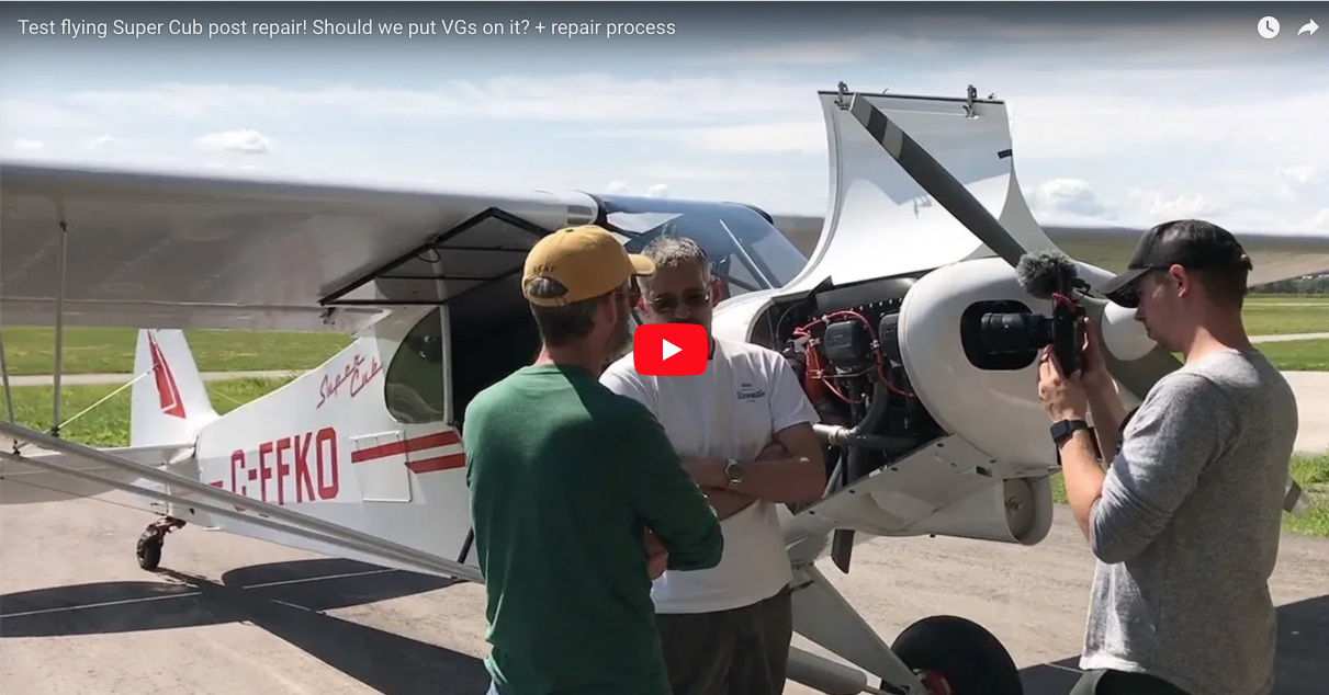 Test flying Super Cub post repair! Should we put VGs on it? + repair process
