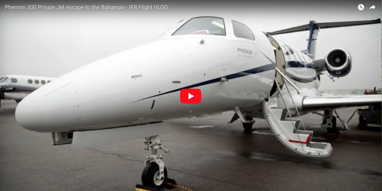 Phenom 300 Private Jet escape to the Bahamas - IFR Flight VLOG