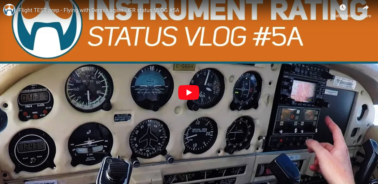 Flight TEST prep - Flying with Dennis again - IFR status VLOG #5A