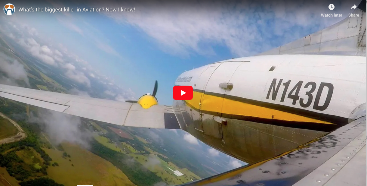 What’s the biggest killer in Aviation? Now I know!