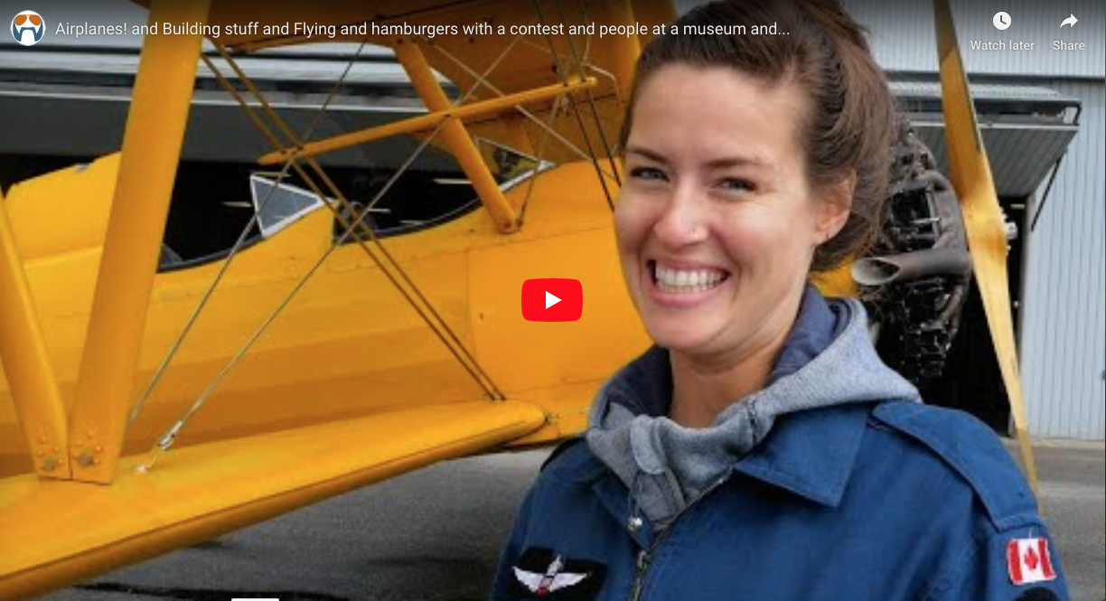 Airplanes! and Building stuff and Flying and hamburgers with a contest and people at a museum and...